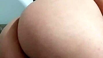 Amateur with long hair enjoys solo time