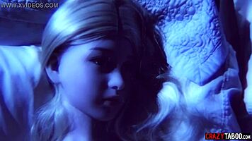 Teen says yes to wild threesome with a man and a doll for hardcore fun. Gotta see this crazy action! 😜