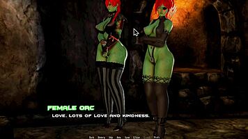 Hey, look at this cute orc mistress dominating in Breeding Island Ep 23