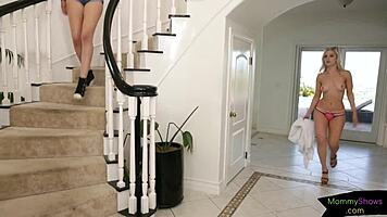 I Can’t Resist Fingering My Stepmommy During Tribbing Passion