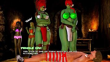 Hey, look at this cute orc mistress dominating in Breeding Island Ep 23