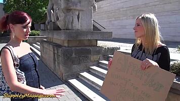 Lesbian Slippery Nuru Massage Leads To Orgasm