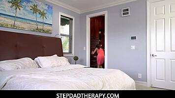 stepdad therapy session with young gabriella lopez, tied up