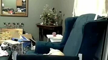 miss liz vicious performs emo goth teen cam show with big pink dildo masturbation.