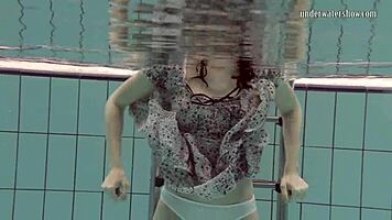 Loris Licicia Strips Naked for Super Hot Underwater Swim Session.