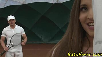 watch this european teen get assfucked and spitroasted in a group scene.