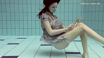 Loris Licicia Strips Naked for Super Hot Underwater Swim Session.