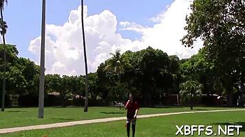 Bff babes, get impaled on that jock