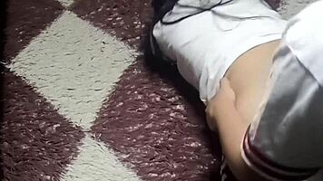 mexican student fucks classmate in uniform after science homework without condom