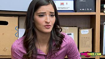 i, the officer, stick my big cock into emily's hungry punani at the office.