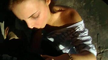 hot sex unfolds on soft sofa during game