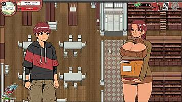 Spooky Milk Life Taboo Hentai Game Pornplay Ep 19 Nerdy Girl Public Handjob In The Library