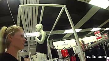 yo, stellar Czech chick seduced at mall and nailed hard in POV, wild! 😈