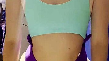 I set up a hidden camera in the department store fitting room.