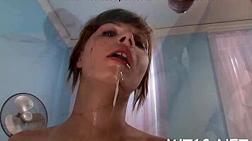 Naughty Teen 18+ Seduced by Mature Slut for Pussy Fucking and Blowjob