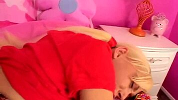 Solo Blonde Teen 18+ Slut Lil Lexy Masturbates Hard