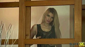 Black4K Interracial Sex Of Blonde Coquette And Lucky Black Gentleman