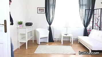 Beautiful tight teen gets pussy and anal rode!