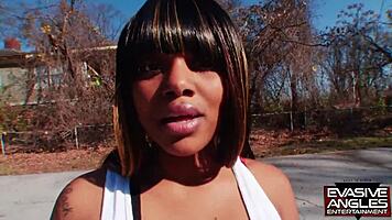 Tattooed Thug Takes Her Home For Blowjob And Fuck