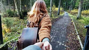 get lost in wonderlands with blue-eyed babe deepthroating in public 😘