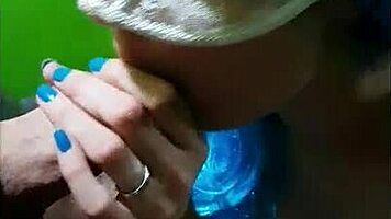 Tiktoker Sucking Big Cock With Cum On Ass