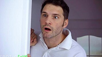 Deviante, check British ebony Asia Rae licking pussy to orgasm and hardcore fucking in laundry