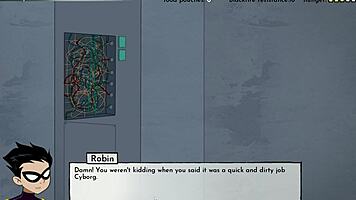 Yo, cumming on Blackfire in 18Titans Part 12 hentai game