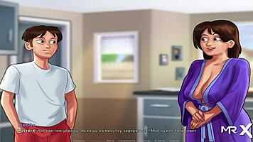 Big Cucumber Blowjob in Summertime Saga