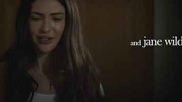 Jane wilde and elena koshka engage in seductive kissing blowjob cumshot bent over