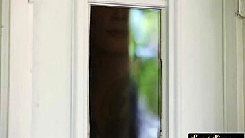 The gorgeous teen says, 'Let me pleasure your cock, stepdad,' in this erotic scene