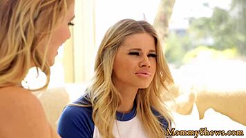 Big tits stepmommy tribs sweet teen in intense lesbian storyline