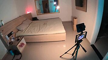 Petite Brazilian gives blowjob in bedroom interview