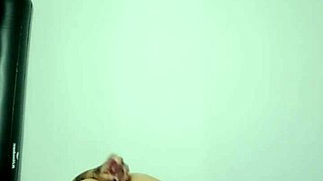 first anal with glass dildo stretches my tight latina ass hard