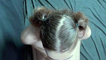 Curvy College Teen 18+ Gets Massive Facial After Sloppy Blowjob!