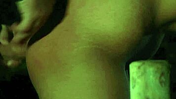 Submissive teen slave endures deepthroat blowjob and spanking before cumshot in bondage wood