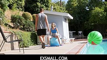 Brad Newman Pummels Lily Glee's Tight Wet Coochie