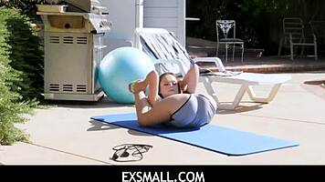 Brad Newman Pummels Lily Glee's Tight Wet Coochie