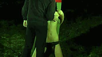 Submissive teen slave endures deepthroat blowjob and spanking before cumshot in bondage wood