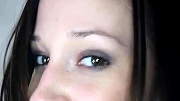 Erected Cock Targets Shaved Pussy For Rough Fucking!