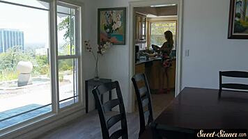 Teenage Stunner Rides Cock Before Oral Fun