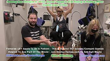 Become Doctor Tampa and Examine Channy Crossfire in a Detailed Yearly Gyno Checkup with Nurse Stacy Shepard