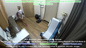 Become Doctor Tampa and Examine Channy Crossfire in a Detailed Yearly Gyno Checkup with Nurse Stacy Shepard