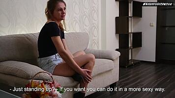 sexy russian virgin teen masturbates in casting interview
