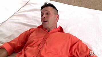 Hot Glamour Blondie Chloé Lacourt Ready for Two Big Cocks in Her Ass