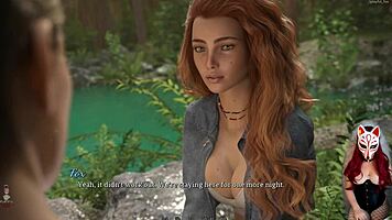 In Dreamland episode 14, the petite blonde anime girl strips naked in lingerie, revealing her see-through body.