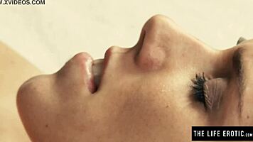 two skinny lesbians licking each other to massive orgasms