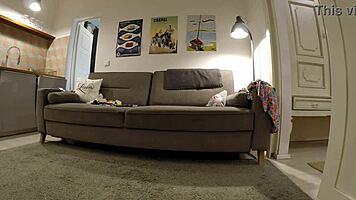 this hot college babysitter skips panties in summer dress