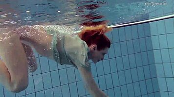 Tiny Ass In A Dress Called Nastya Enjoys Pool Time