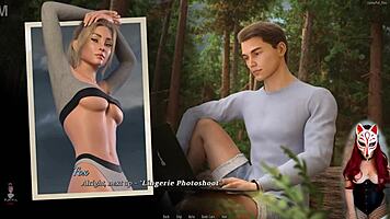 In Dreamland episode 14, the petite blonde anime girl strips naked in lingerie, revealing her see-through body.