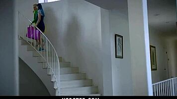 Step mom shares daddy's dick with step daughter subtly